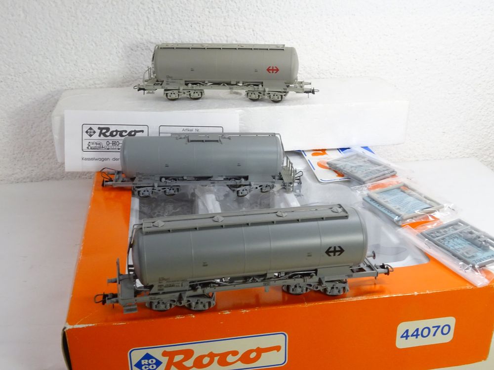 Roco 44070 Kesselwagen Set, SBB/CFF, Grau 3 Teilig, H0,GS | Kaufen Auf ...