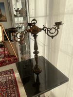 Kerzenleuchter 3-Armig Bronzeoptik, Jugendstil Deko