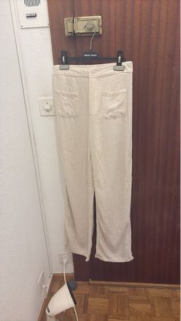Pantalon blanc lin femme taille 38 état neuf