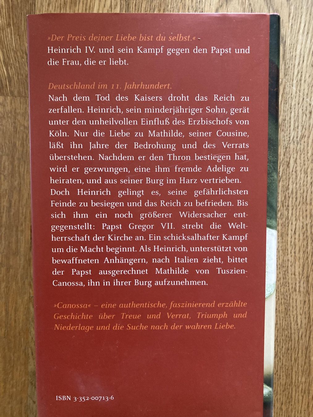 Bücher: Frederik Berger Canossa Roman Hardcover – Gebraucht aus Wängi von Kaesli 2