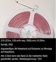 LED Streifen A++, Ra>95, 130Lm/W, IP65