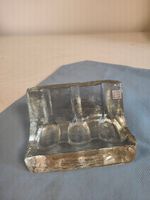 Pfeifenständer Hergiswiler Kristall Glas, für 3 Pfeifen