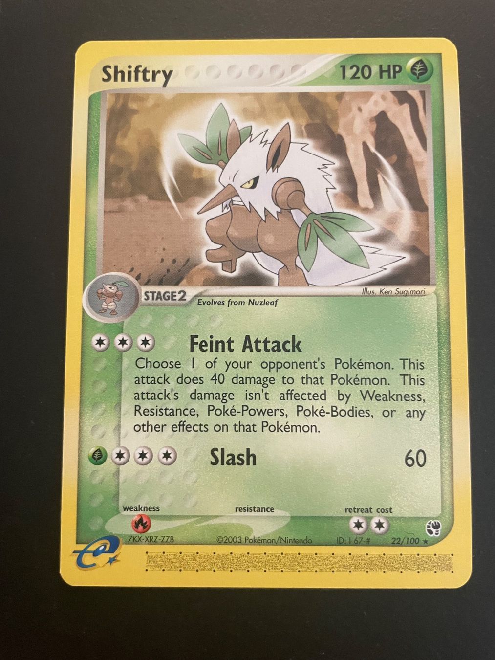 Pokémon Cartes à collectionner: Shiftry 22/100 Ex Sandstorm – D'occasion à Zürich par pokemon_cards
