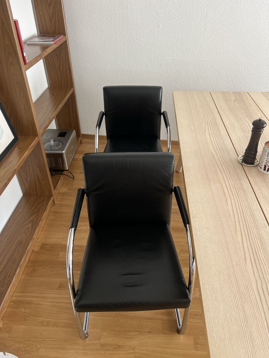 Vitra Sedie: 4x Vitra Visavis Stühle, Schwarz – Usato da Zürich venduto da Juli8050 3