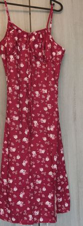 Sommerkleid rot mit Blumen