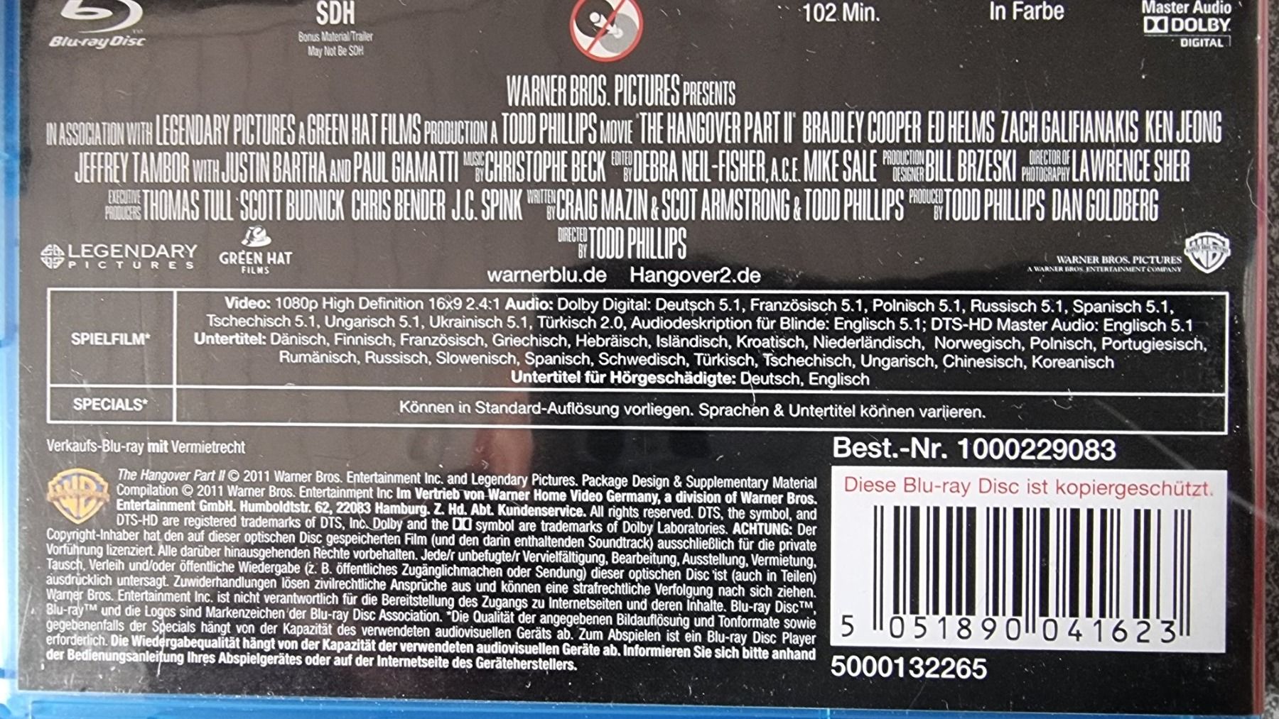 Tous les DVDs: Blu Ray -  Hangover 2 – D'occasion à Oetwil am See par fineli2 1