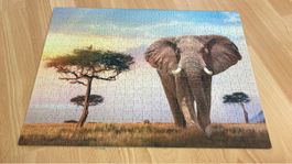 ab 1.- Puzzle Elefant Safari Landschaft,1000 Teile