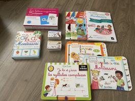 lot de matériel éducatif et Montessori - Livres, jeux