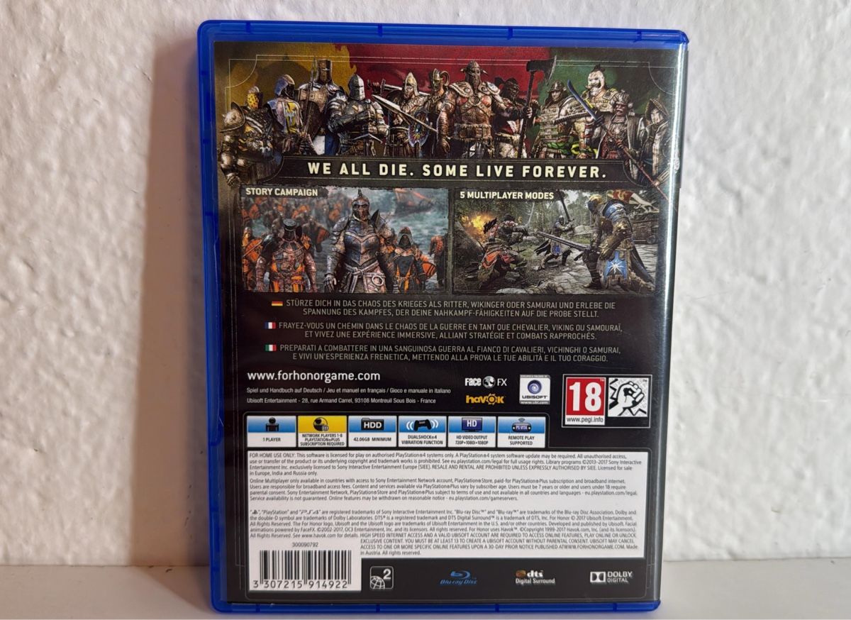 Sony Spiele: For Honor PS4/PS5 Game - Excellent Condition! – Gebraucht aus Ehrendingen von bubulence 1