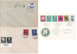 6 Stk. Pro Juventute FDCs, Briefe ab 1940