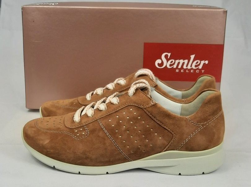Scarpe da donna: SEMLER Samt Chevro Schnürschuh Sneaker whisky Gr. 37 – Nuovo e nell'imballaggio originale da Seuzach venduto da VT-Collections1
