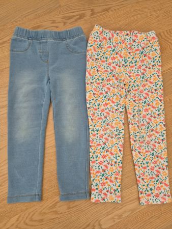 2 Leggings Mädchen Lupilu Grösse 98/104 guter Zustand