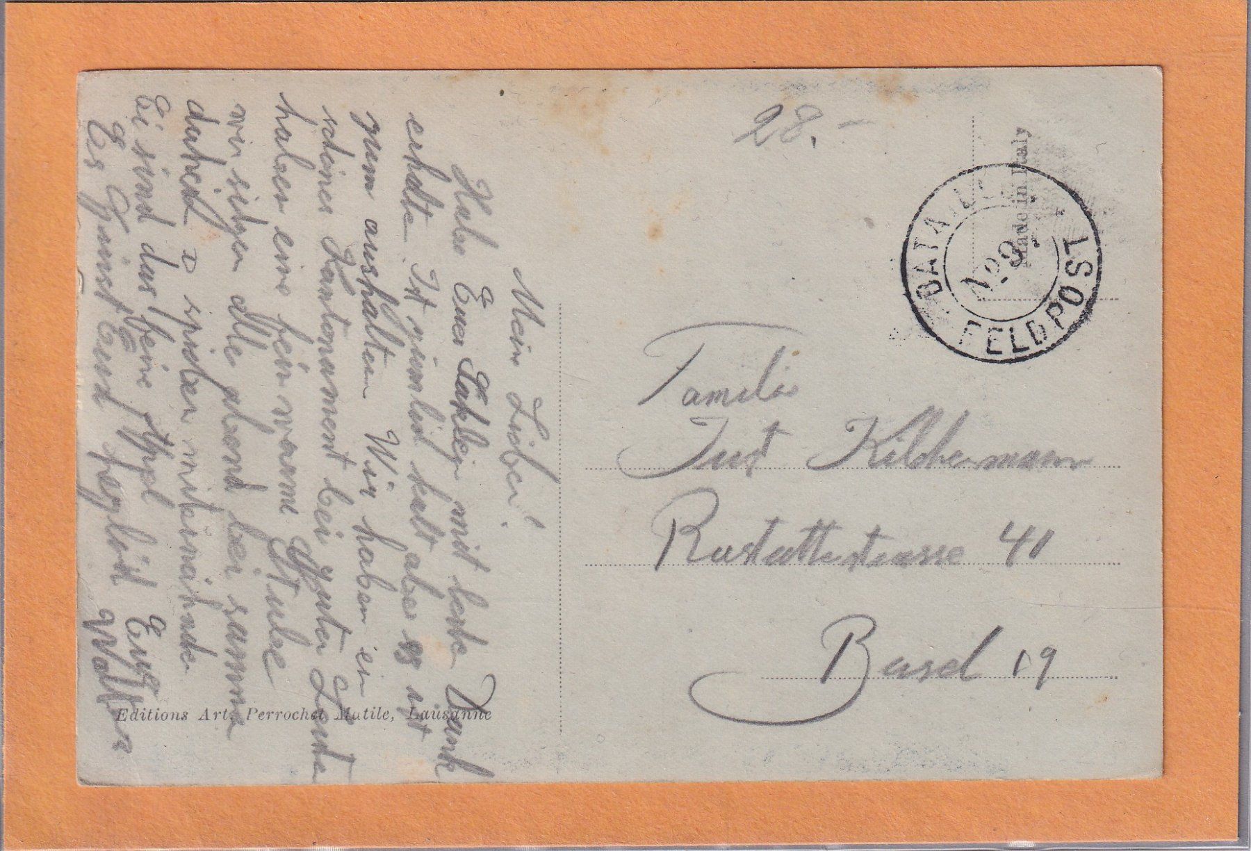 Ansichtskarten: Bonfol - Vue générale – Gebraucht aus Orvin von Pyaeschli 1