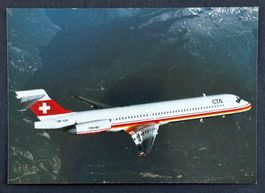 ANSCHTSKARTE FLUGZEUG CTA MC DONNELL DOUGLAS MD-87