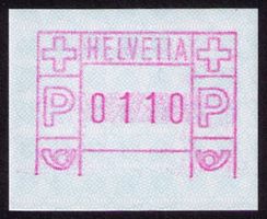ATM 2_Abart "ohne Grundlinie"_EINSCHREIB-WERTSTUFE 0110 ! **