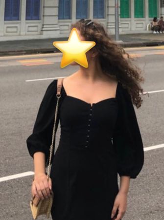 Schwarzes Korsett-Stil Kleid Collusion - S - wie NEU!