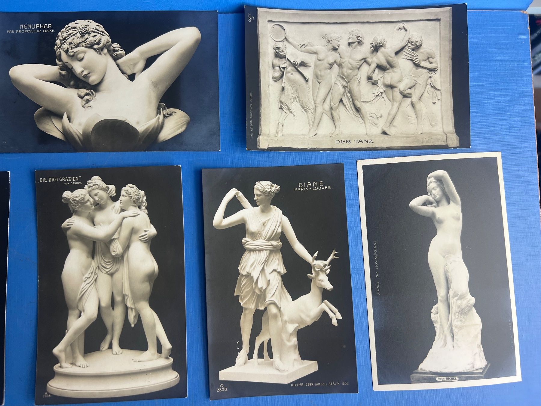 Ansichtskarten: 8 Kunstkarten Paris um 1900 – Gebraucht aus Unterengstringen von Gustav03 1