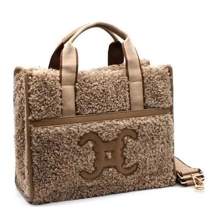MOUMOUTE Handtasche mit E-Logo taupe / Paris / NEW