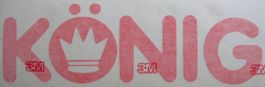 König Aufkleber