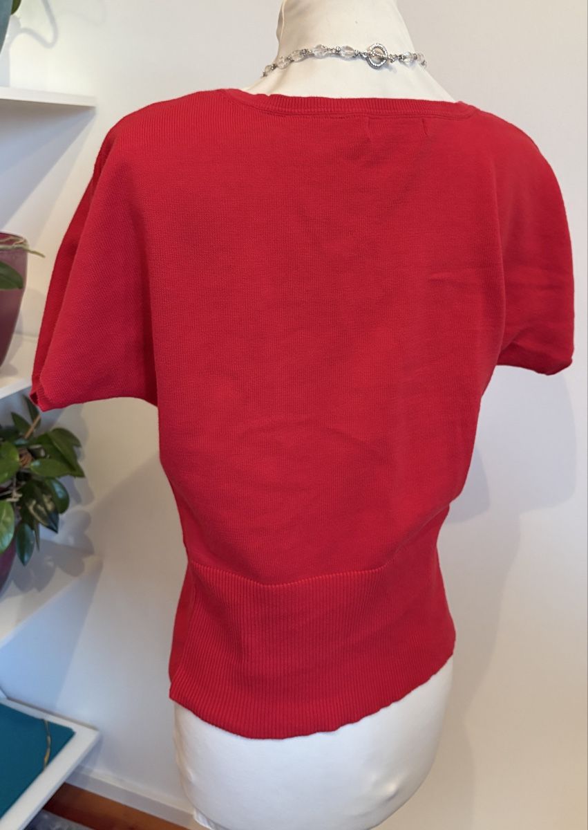 Maglioni & Felpe: ALEX & CO Schicker Damen Kurzarm Strick Pullover Rot M Gr 38 – Usato da Rheinfelden venduto da nad_6hrl 1