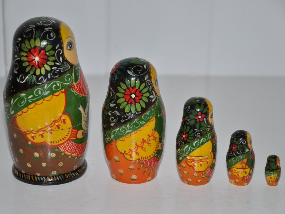 Matroschka Babuschka Matrjoschka Puppen Holzfiguren