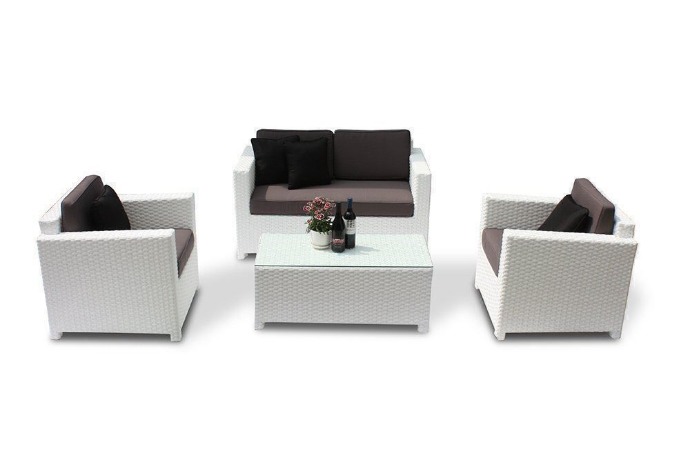 Divani: Rattan Lounge - Rattan Sofa weiss – Nuovo e nell'imballaggio originale da Bern venduto da rattan-lounge 2