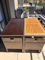 Tischset Rattan Optik beige gebraucht guter Zustand