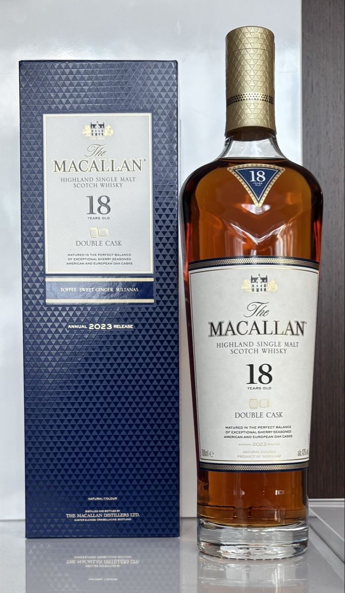 Macallan Spirituosen: Macallan 18 ans Double Cask Edition 2023 – Neu und originalverpackt aus Nyon von Vitriole