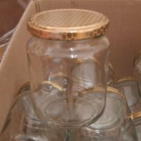 12 Einmachgläser mit Golddeckel für Konfitüre (390 ml)