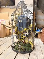 DekoVintage Vogelkäfig  Naturdeko Habe es als Lampe genützt
