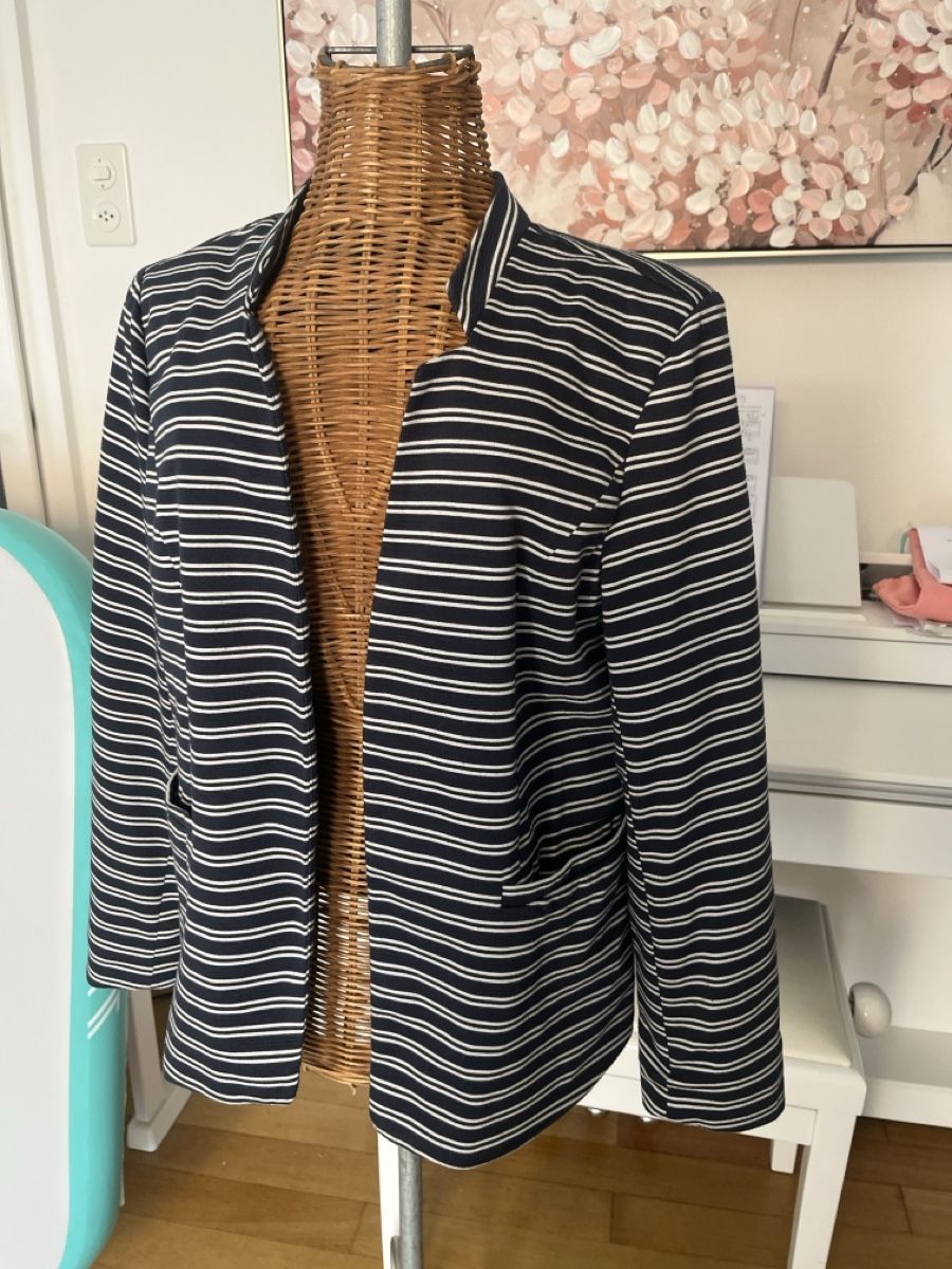 Jacken: Jacke, Obly, blau/weiss gestreift, ca. 40 – Gebraucht aus Solothurn von Bobesch08 1