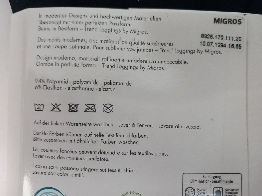 Leggings: MIGROS Seamless Trend Leggings – Nuovo (secondo la descrizione) da Hünenberg venduto da Restwert_Zug 4