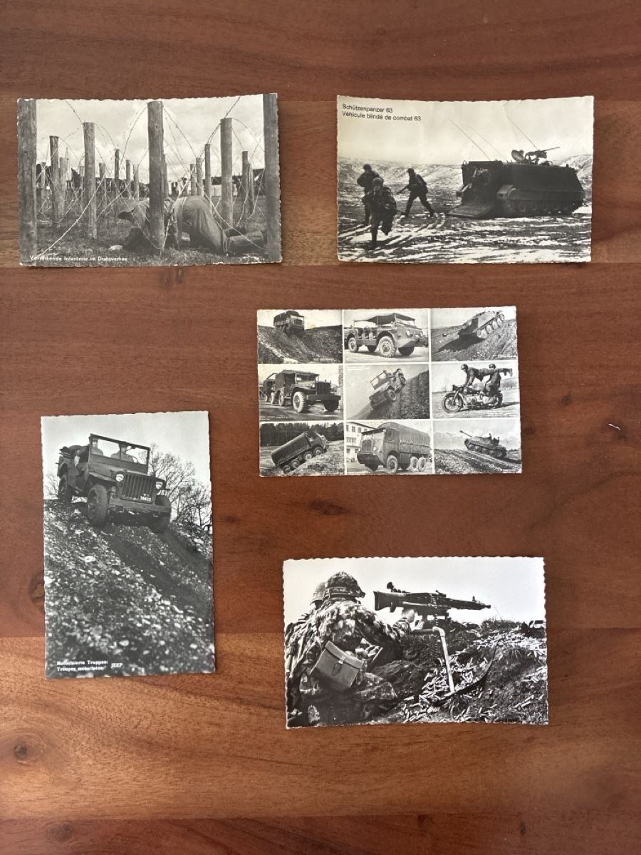 Cartoline postali: 10 Ansichtskarten Schweiz vom Militär CH. 6 – Usato da Oftringen venduto da Cla.vD.74 2