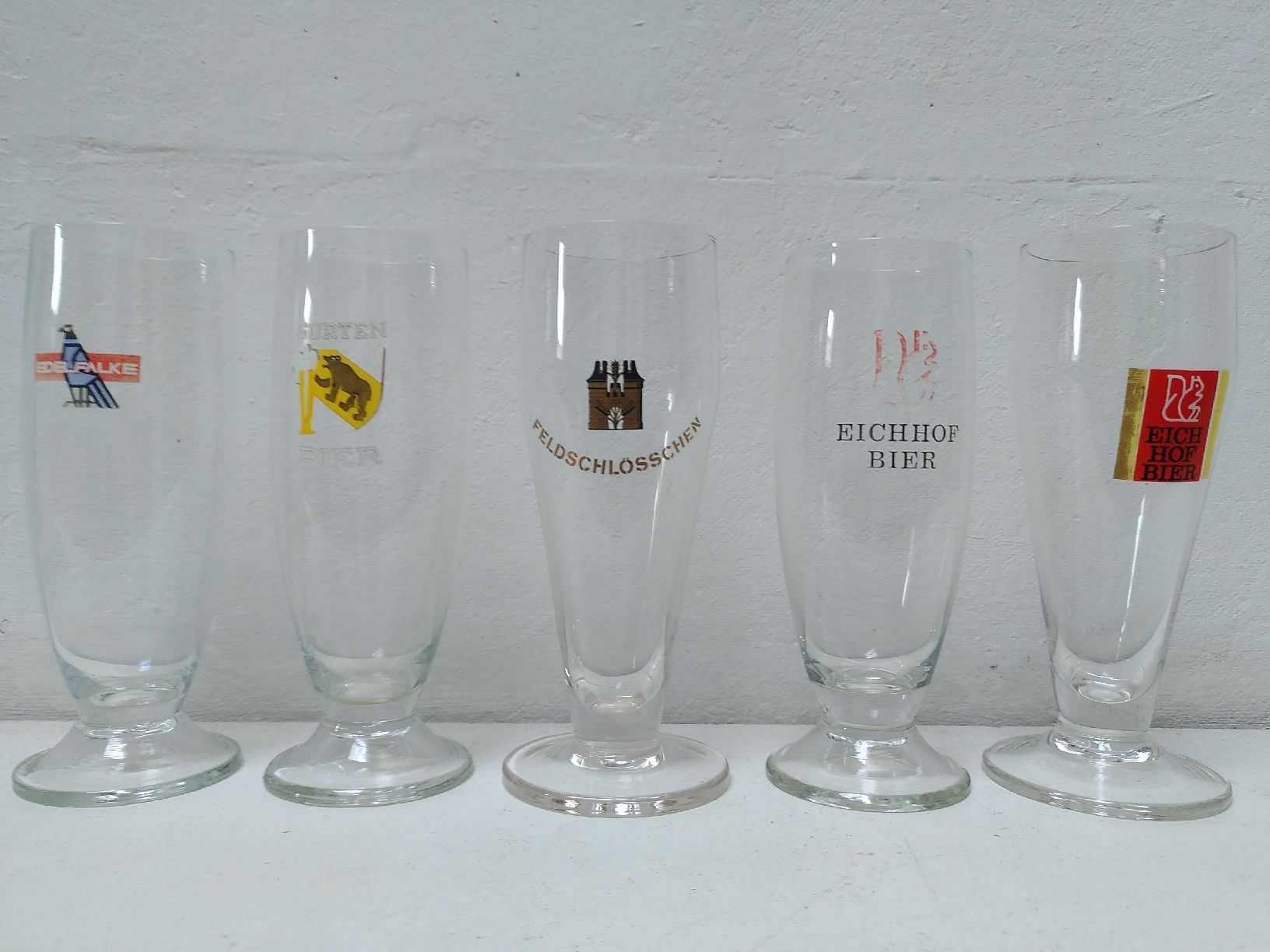 Bicchieri: 5 Biergläser, Schweizer Brauereien – Usato da Winterthur venduto da DonnaRicarda