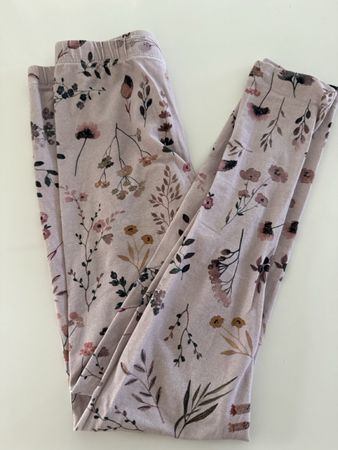 Leggings Pomp de lux Blumenmuster Gr. 134-140 Bio-Baumwolle