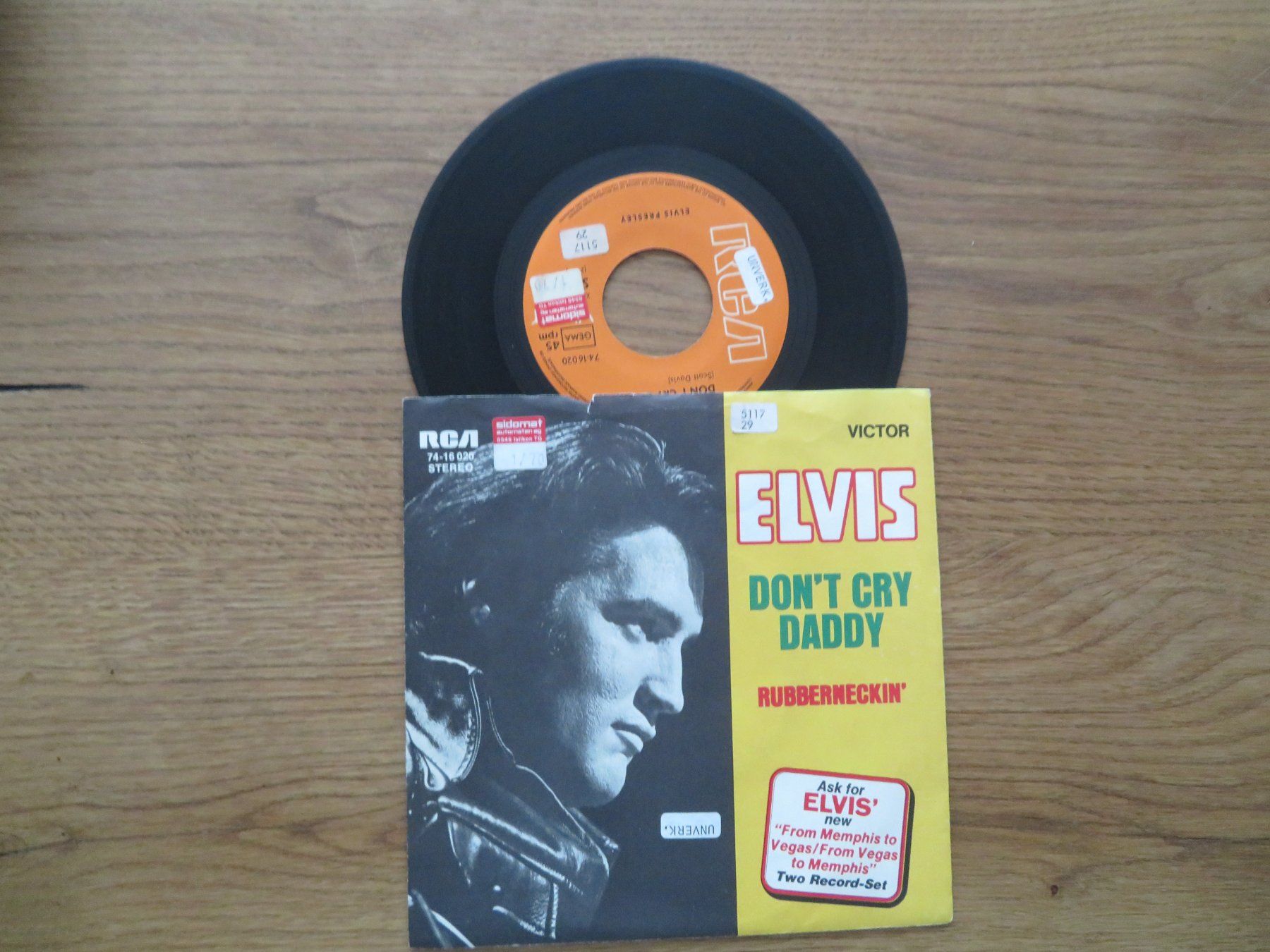 Dischi in vinile: ELVIS - DON'T CRY DADDY - Single Schallplatte – Nuovo (secondo la descrizione) da Zürich venduto da max_cp5f