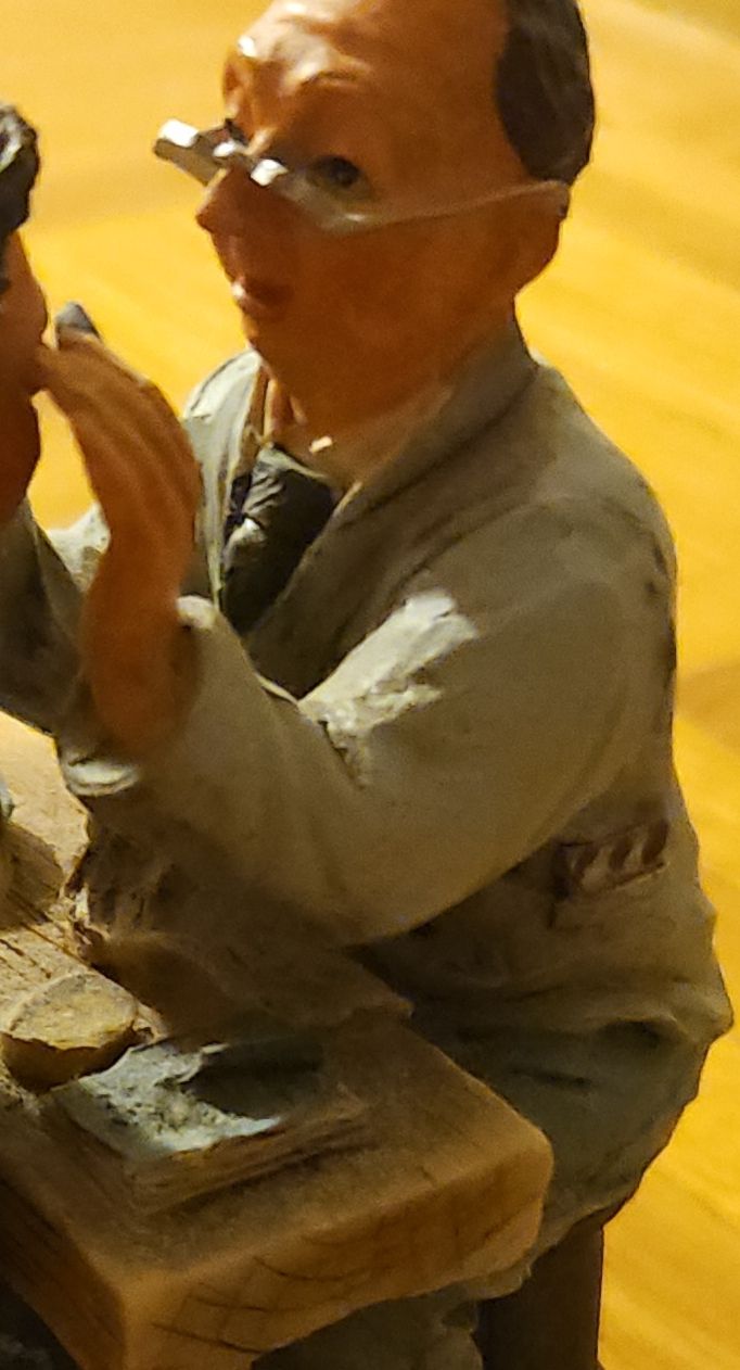 Figuren: Figurine artisan opticien "Poli" vintage – Neu (gemäss Beschreibung) aus Ecublens VD von S.loeb 1