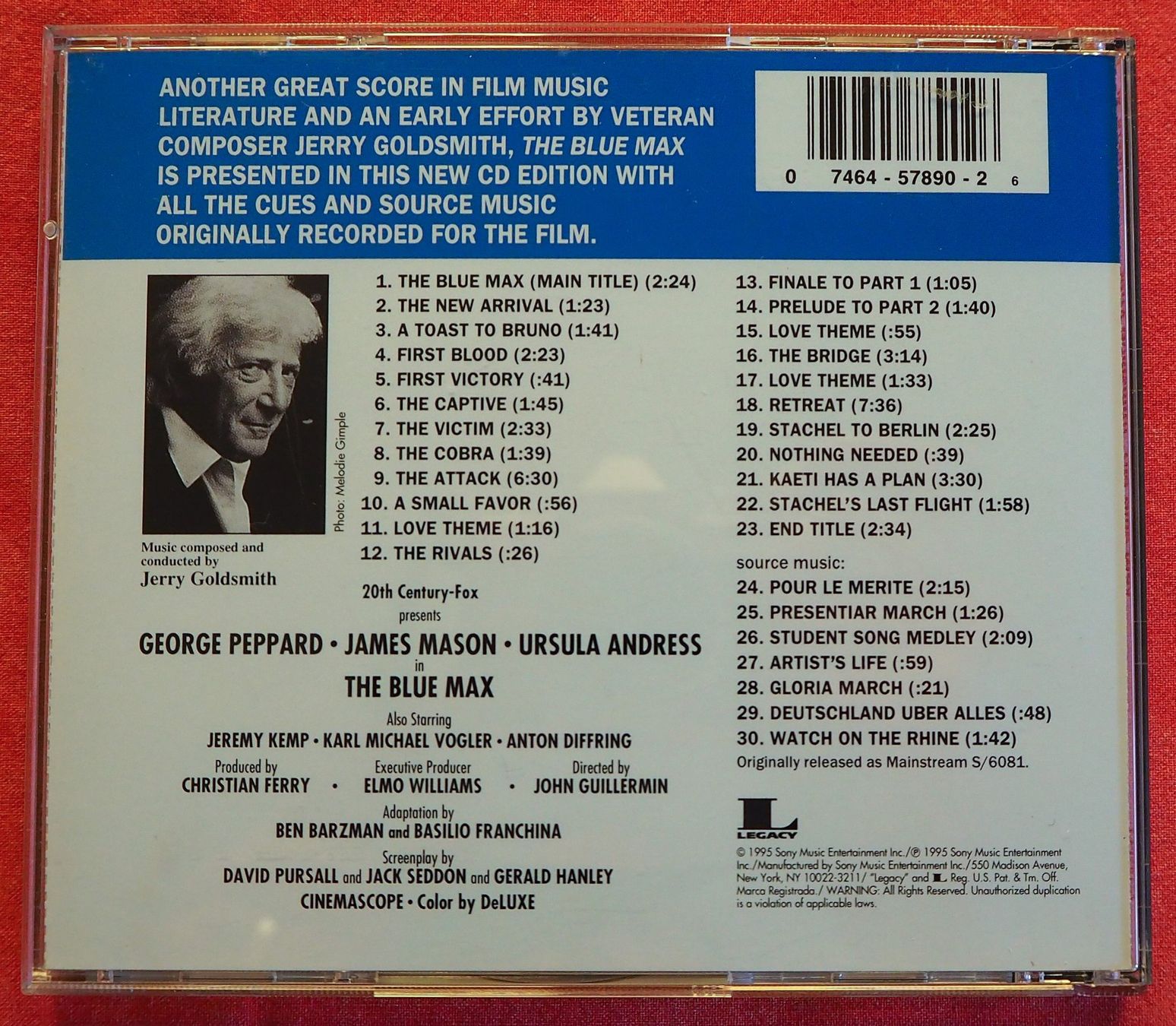 CD: The Blue Max / Jerry Goldsmith / Soundtrack – Usato da Chur venduto da dluli 1