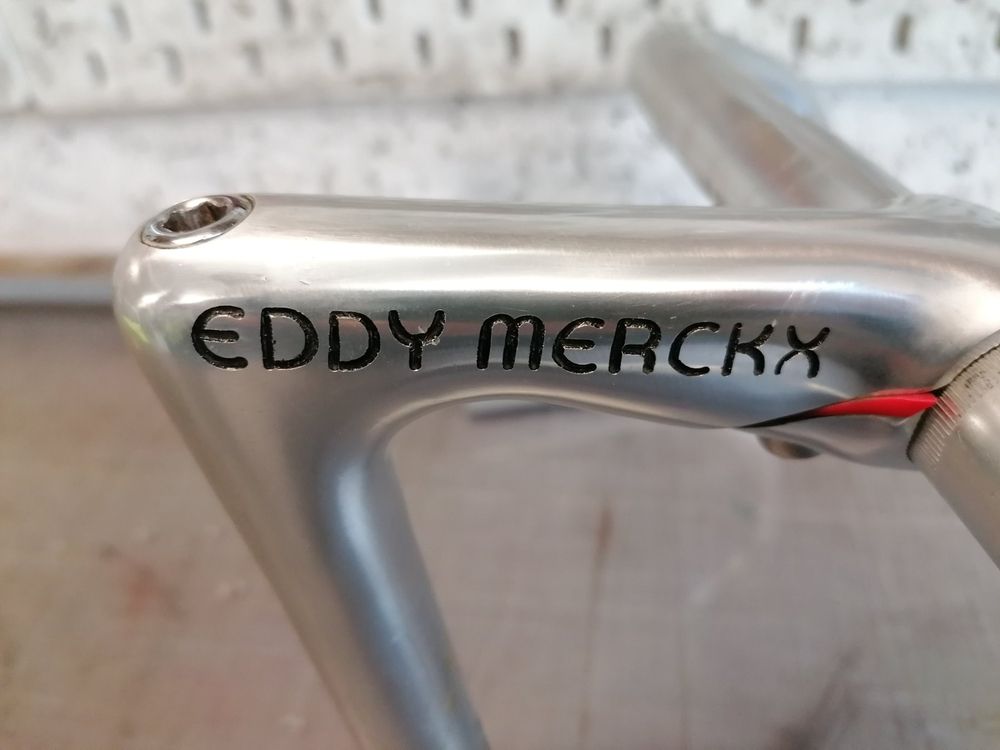 Potence Vintage Cinelli XA Eddy Merckx - Tige Plume Argentée, 110 Mm, 26,4 Mm - Pour Vélo Route Ou Fixie