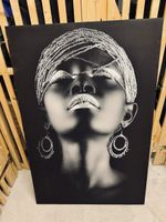 Grosses Wandbild / Leinwand – Schwarz-Weiss Portrait
