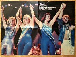 ABBA aus POP Schweiz original super concert Poster