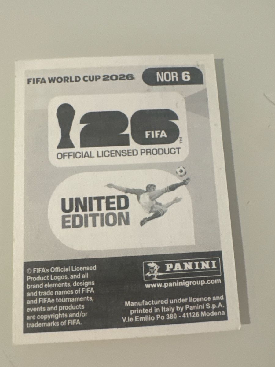 Panini Carte collezionabili: Panini 2026 Marcus Holmgren Pedersen NOR6 – Nuovo (secondo la descrizione) da Bern venduto da akl_sy9s 1