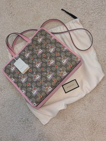 Gucci Kids GG Supreme Hasen Tote Tasche