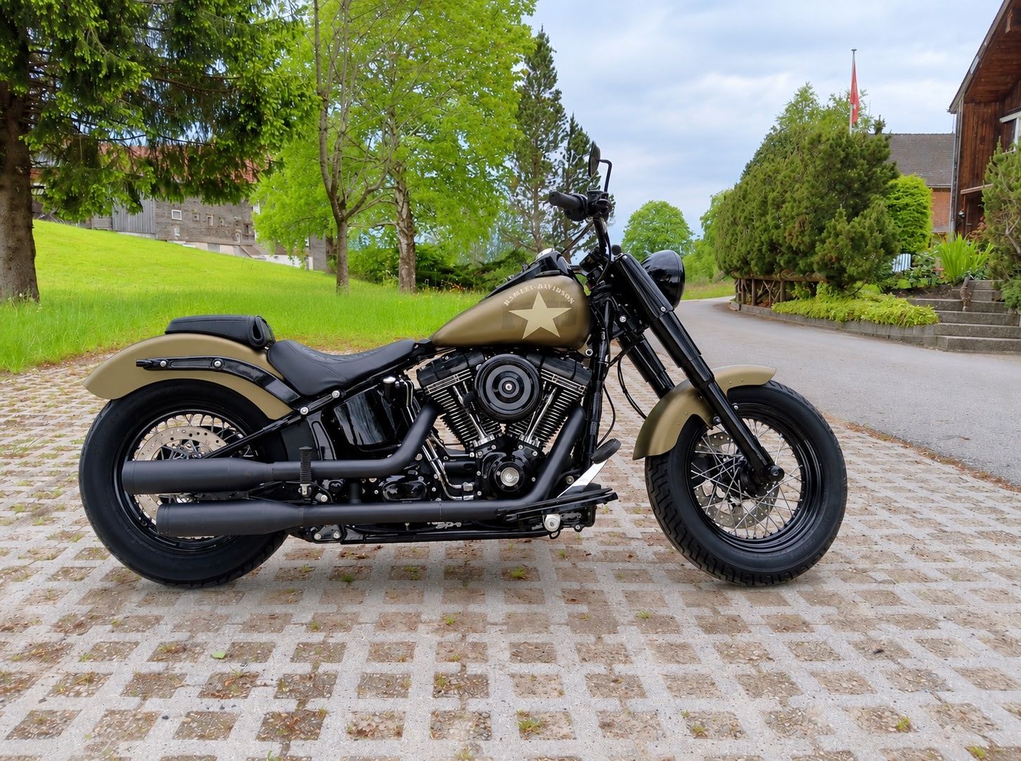 Harley-Davidson Chopper: Harley-Davidson Softail Slim S FLSS – Usato da Amriswil venduto da Mr.M.S 1
