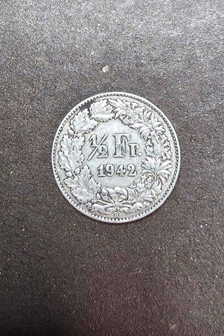 Tutti le monete: Silbermünze 1/2 Franken 1942 – Usato da Filzbach venduto da Cschufi