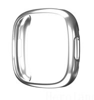 NEUE Silberne Umrandung für Fitbit Versa 4 - 225051