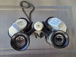 Hampion Fernglas 12x50 extra wide angle mit Tasche