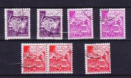 Série 7 timbres - Algérie - 1964 - Obl.