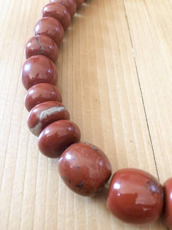 Catenine: Halskette roter Jaspis – Usato da Winterthur venduto da Ael_ 1