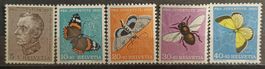 1950 PJ Insekten Satz postfrisch**